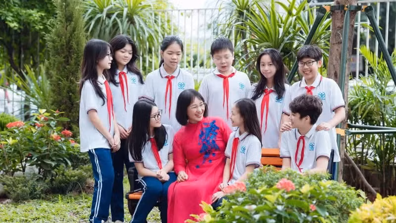 Học sinh Trường THCS Cầu Giấy. Ảnh: NTCC/Ảnh congluan.vn