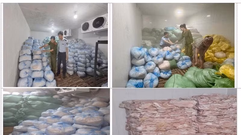 Phát hiện hơn 14 tấn thực phẩm không rõ nguồn gốc tại Thanh Hóa