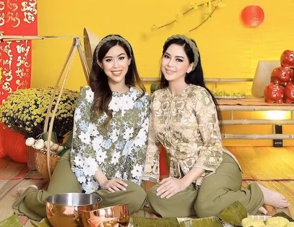 Bà xã tỷ phú Johnathan Hạnh Nguyễn dường như không có khoảng cách tuổi tác với con gái Tiên Nguyễn. Ảnh: Instagram