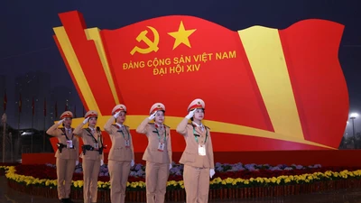 Siết chặt an ninh ngày làm việc đầu tiên Đại hội lần thứ XIV của Đảng