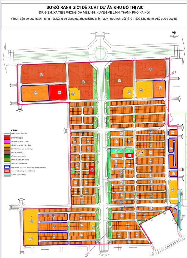 Hà Nội điều chỉnh chủ trương đầu tư siêu dự án AIC Mê Linh Ha Noi dieu chinh chu truong dau tu sieu du an AIC Me Linh