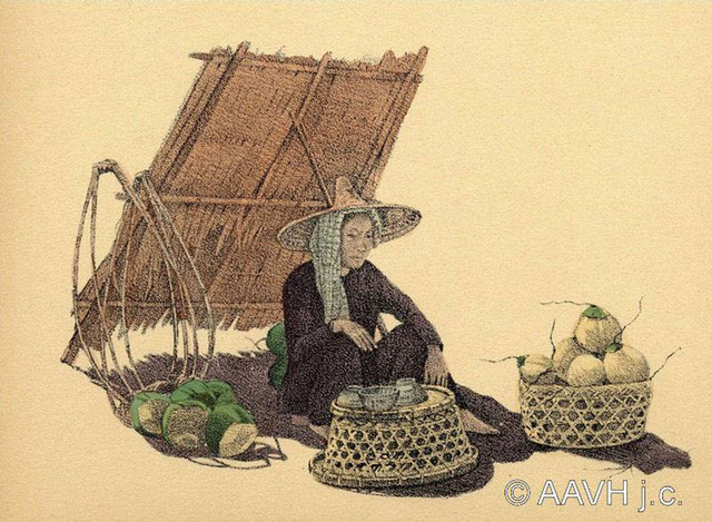 Loạt tranh vẽ lạ mắt về đời sống ở Nam Bộ năm 1935 - Hình 6 Loat tranh ve la mat ve doi song o Nam Bo nam 1935-Hinh-6