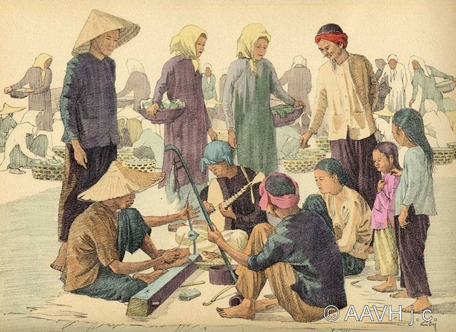 Loạt tranh vẽ lạ mắt về đời sống ở Nam Bộ năm 1935 - Hình 13 Loat tranh ve la mat ve doi song o Nam Bo nam 1935-Hinh-13