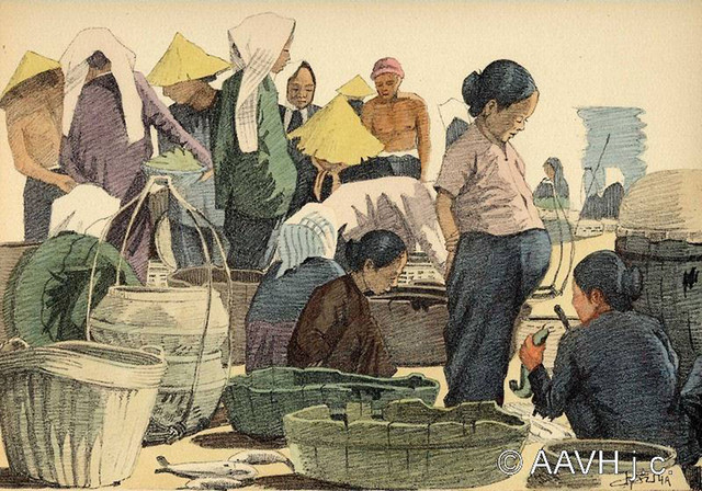 Loạt tranh vẽ lạ mắt về đời sống ở Nam Bộ năm 1935 - Hình 11 Loat tranh ve la mat ve doi song o Nam Bo nam 1935-Hinh-11