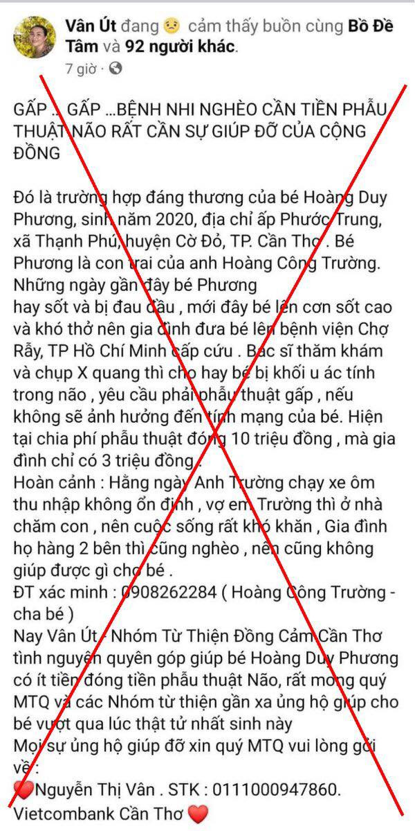 Benh vien Cho Ray canh bao thong tin lua dao nhung tam long hao tam
