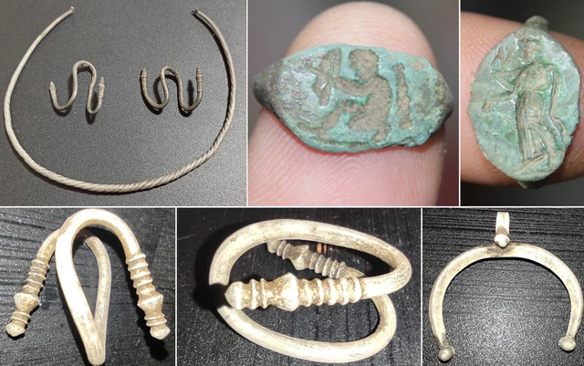 Nằm sâu 4 mét dưới mặt đường có một hố chứa 100 hiện vật lớn nhỏ khác nhau, có niên đại khoảng thế kỷ 14 Sau Công Nguyên. Ảnh: @Viện Hàn lâm Khoa học Nga. 2-9975.png