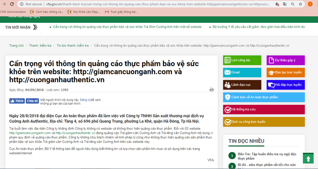 Sự thật quá khứ từng dính 'phốt' của Trà giảm cân Cường Anh - Hình 2 Su that qua khu tung dinh 'phot' cua Tra giam can Cuong Anh-Hinh-2