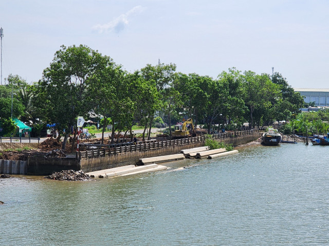 Tra Vinh: Can canh cong trinh chinh trang bo ke song Long Toan-Hinh-7