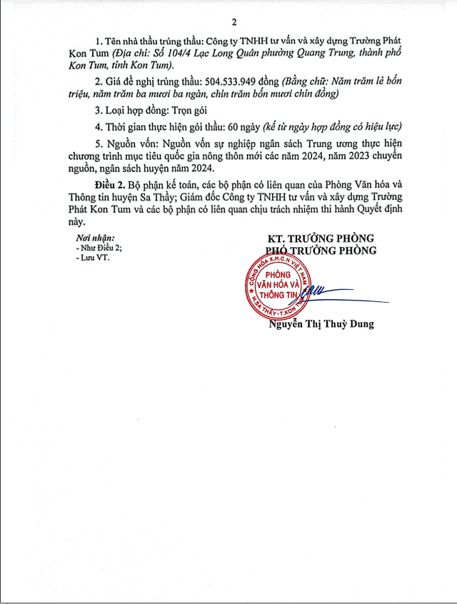 Kon Tum: 1 ngay Cong ty Truong Phat Kon Tum trung 3 goi thau xay lap-Hinh-2