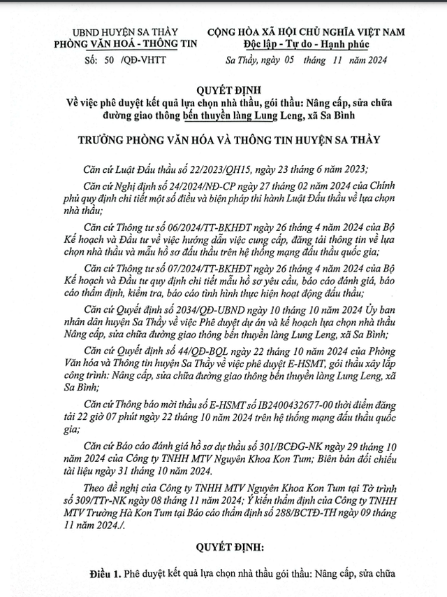 Kon Tum: 1 ngay Cong ty Truong Phat Kon Tum trung 3 goi thau xay lap-Hinh-3