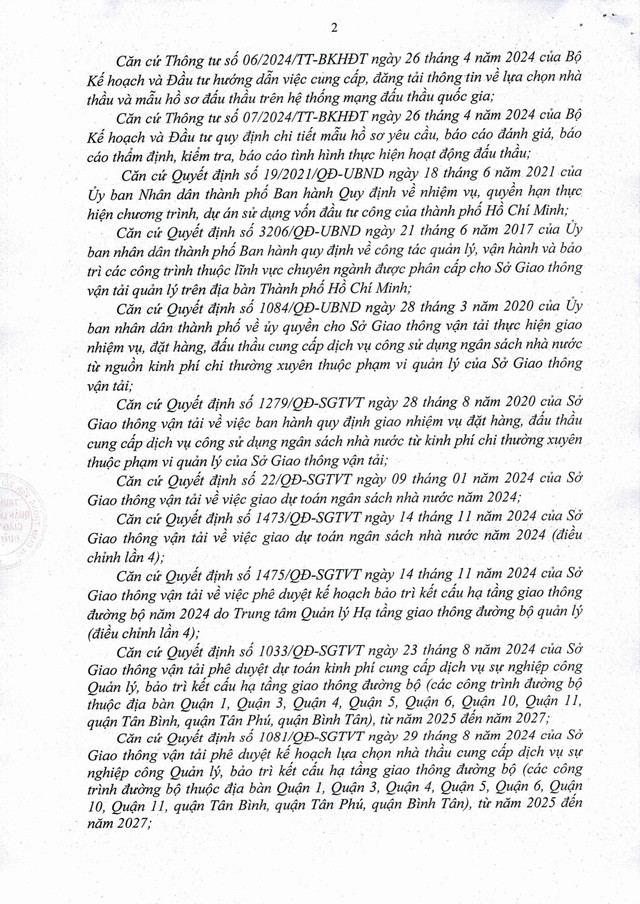 TPHCM: 5 gói bảo trì gần 2.500 tỷ 'gọi tên' Cty Giao thông Sài Gòn - Hình 2 TPHCM: 5 goi bao tri gan 2.500 ty 'goi ten' Cty Giao thong Sai Gon-Hinh-2