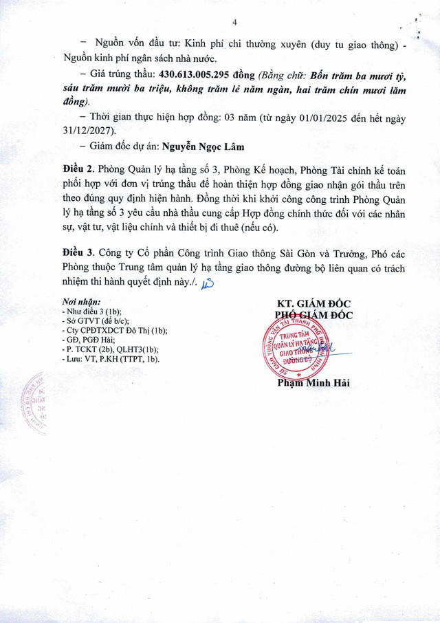 TPHCM: 5 gói bảo trì gần 2.500 tỷ 'gọi tên' Cty Giao thông Sài Gòn - Hình 8 TPHCM: 5 goi bao tri gan 2.500 ty 'goi ten' Cty Giao thong Sai Gon-Hinh-8