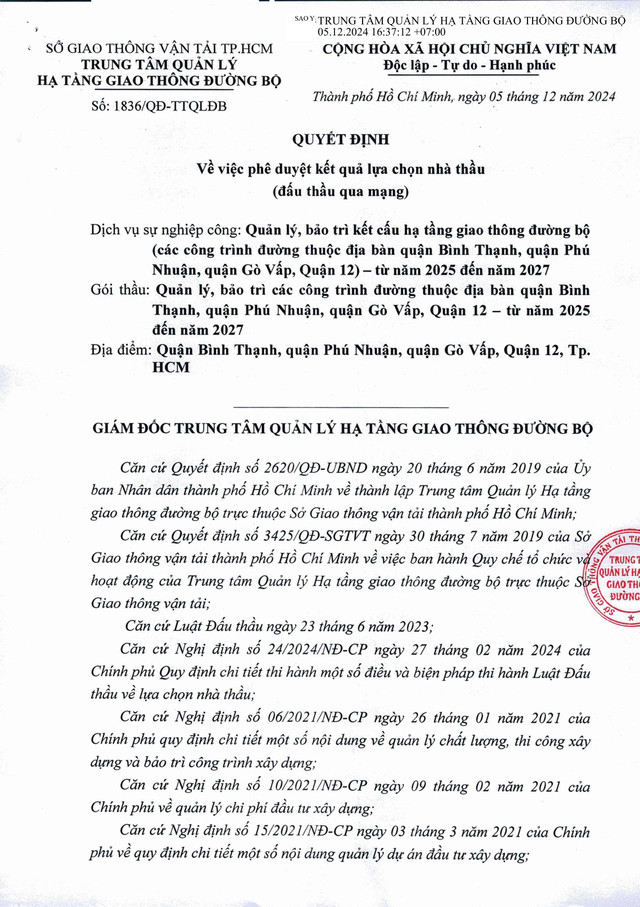 TPHCM: 5 gói bảo trì gần 2.500 tỷ 'gọi tên' Cty Giao thông Sài Gòn - Hình 5 TPHCM: 5 goi bao tri gan 2.500 ty 'goi ten' Cty Giao thong Sai Gon-Hinh-5