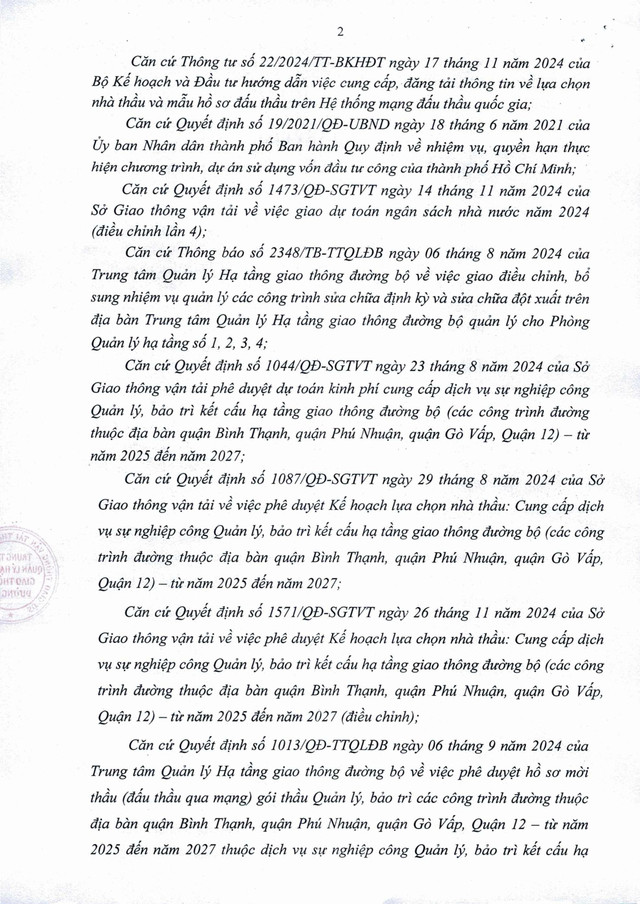 TPHCM: 5 gói bảo trì gần 2.500 tỷ 'gọi tên' Cty Giao thông Sài Gòn - Hình 6 TPHCM: 5 goi bao tri gan 2.500 ty 'goi ten' Cty Giao thong Sai Gon-Hinh-6