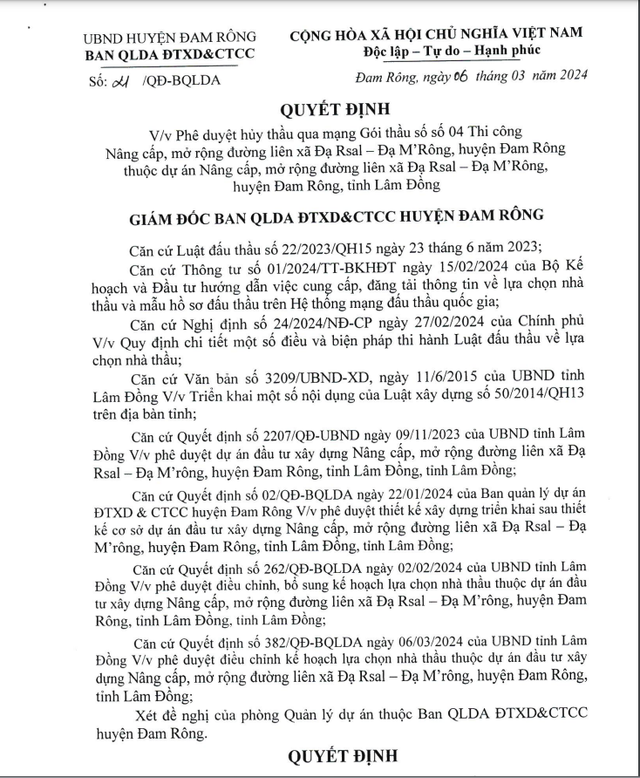 Vi sao goi thau giao thong 95 ty dong o Dam Rong bi huy?-Hinh-3