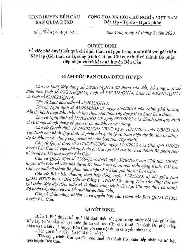 Tây Ninh: Nhà thầu Tiến Tân Phát được chỉ định xây cổng chào hơn 400 triệu đồng - Hình 3 Tay Ninh: Nha thau Tien Tan Phat duoc chi dinh xay cong chao hon 400 trieu dong-Hinh-3