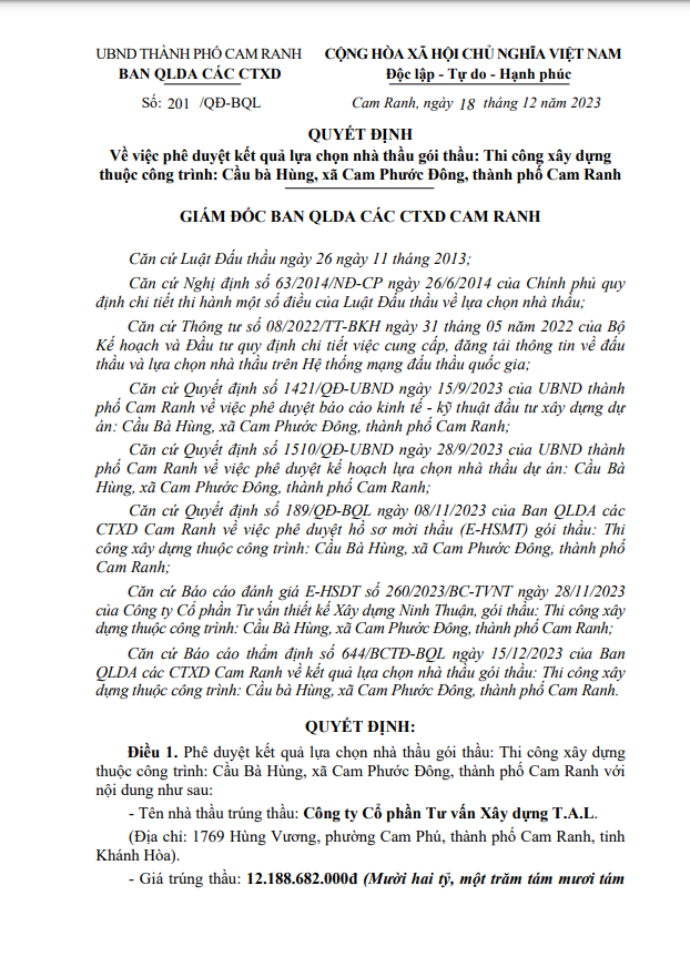 Cty T.A.L va nhung goi thau tien ty tai Ban Cam Ranh-Hinh-5