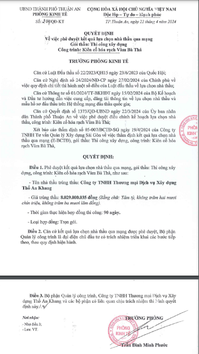 Tho An Khang mot ngay trung 3 goi xay dung tai Thuan An, Binh Duong