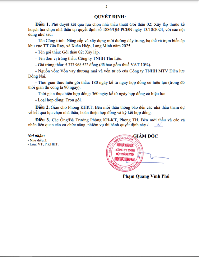 Da co nha thau thuc hien goi thau 02 cua Dien luc Xuan Loc-Hinh-2