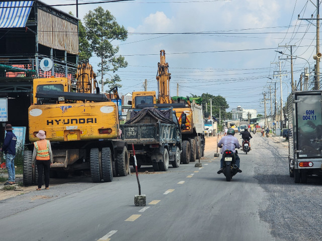 Dong Nai: Can canh Du an cai tao, nang cap duong Hung Vuong huyen Nhon Trach