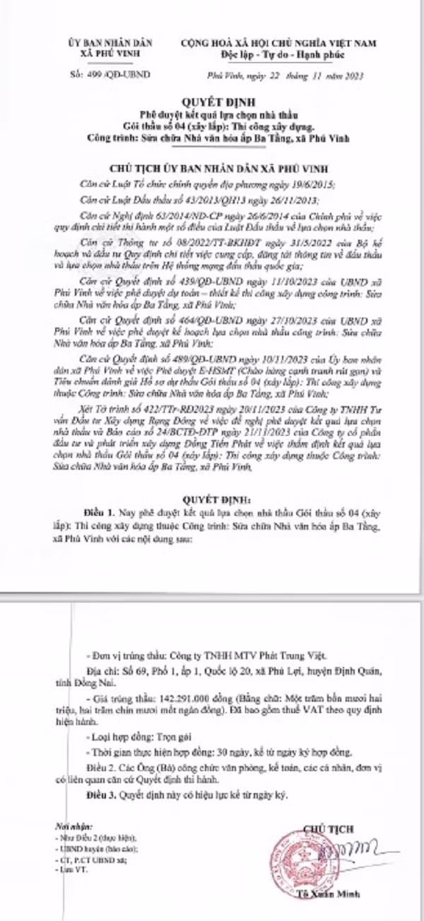 Dong Nai: Trong 1 ngay Cong ty Phat Trung Viet trung 4 goi thau-Hinh-2