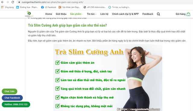 Trà giảm cân Cường Anh từng chứa chất cấm, có đáng tin? - Hình 2 Tra giam can Cuong Anh tung chua chat cam, co dang tin?-Hinh-2