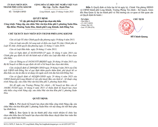 Đồng Nai: TP. Long Khánh xây dựng, sửa chữa hàng loạt nhà văn hóa - Hình 5 Dong Nai: TP. Long Khanh xay dung, sua chua hang loat nha van hoa-Hinh-5