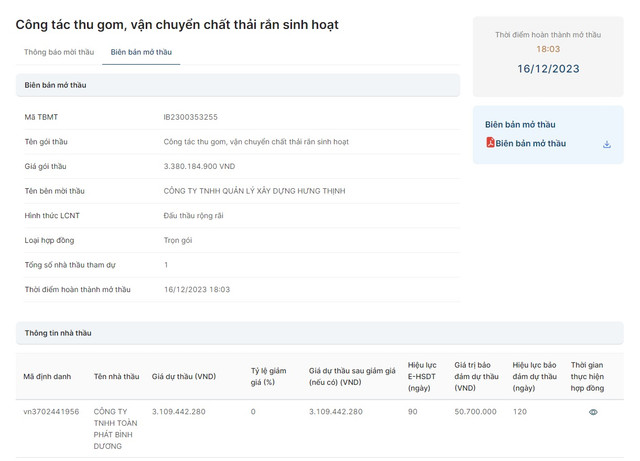 Binh Duong: Thu gom van chuyen chat thai ran hon 3 ty se ve tay ai?