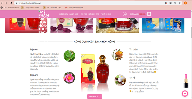 Mỹ phẩm Thanh Bạch Kim Đồng không phép vẫn bán tràn lan, thổi phồng công dụng? My pham Thanh Bach Kim Dong khong phep van ban tran lan, thoi phong cong dung?