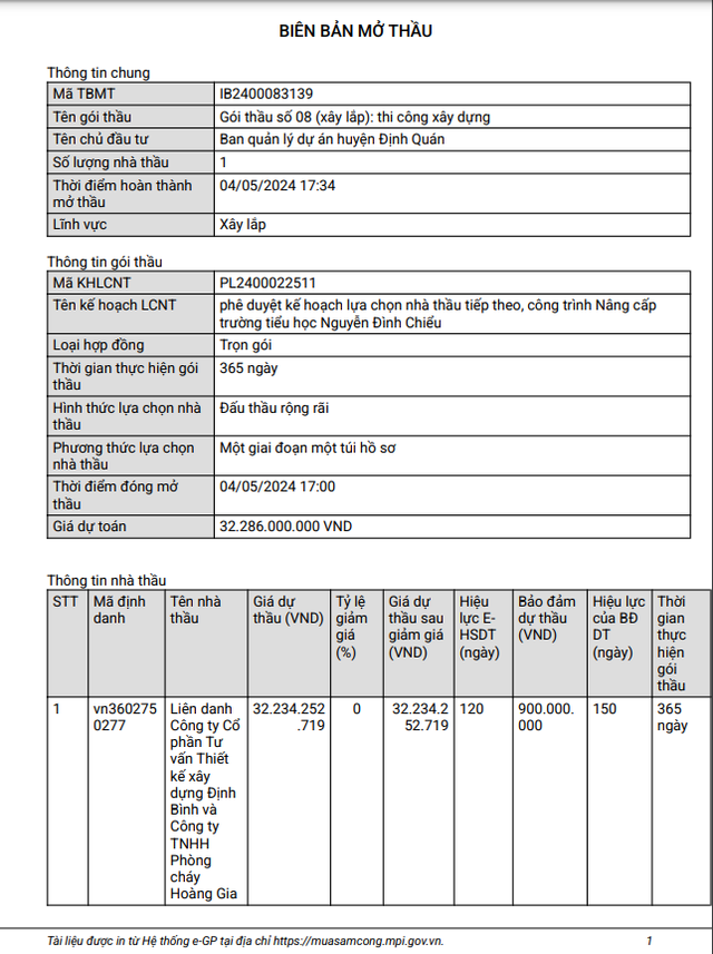 Goi xay dung truong Nguyen Dinh Chieu co ve tay Dinh Binh -Hoang Gia?