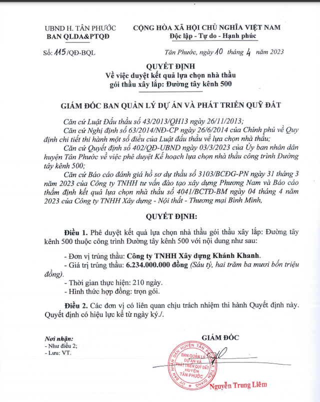 4 goi thau lam duong o Tan Phuoc ve tay cong ty Khanh Khanh-Hinh-2