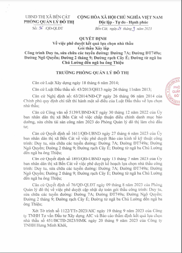 Thái Bình Dương cùng một ngày trúng 2 gói thầu xây lắp tại Thị xã Bến Cát - Hình 3 Thai Binh Duong cung mot ngay trung 2 goi thau xay lap tai Thi xa Ben Cat-Hinh-3