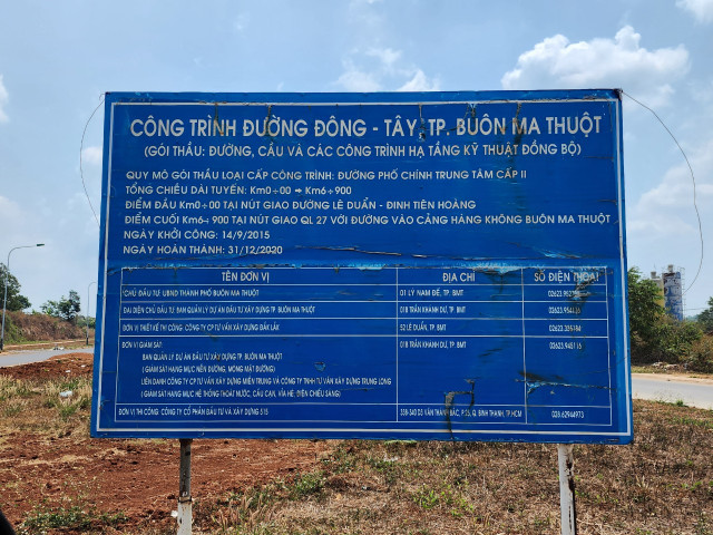 Muc so thi dai du an hon 1.200 ti dong o TP Buon Ma Thuot
