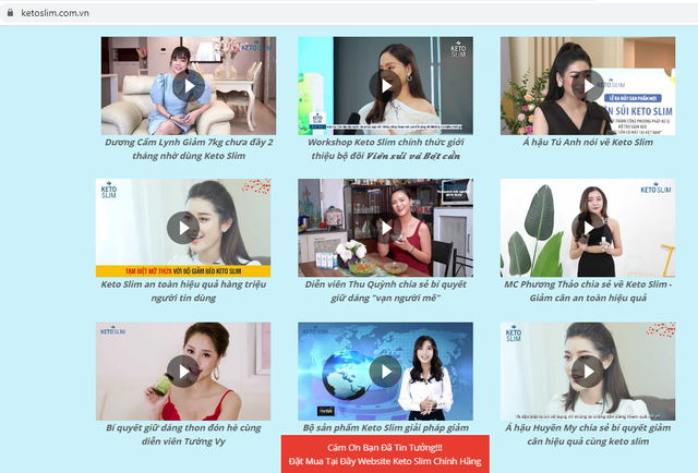 Giảm cân Keto Slim quảng cáo láo, lừa người tiêu dùng thế nào? - Hình 2 Giam can Keto Slim quang cao lao, lua nguoi tieu dung the nao?-Hinh-2