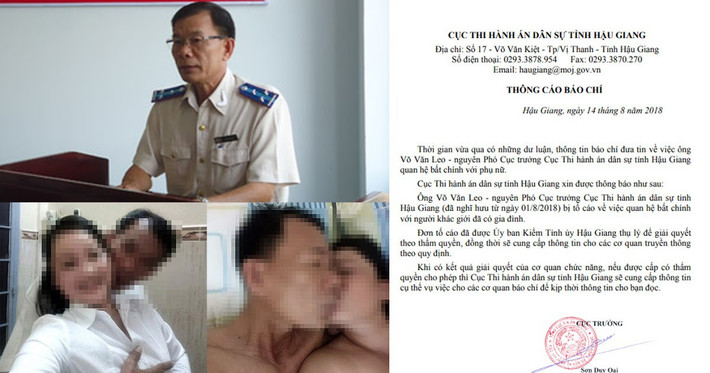 Qua xác minh ban đầu, ông L. đã thừa nhận hành vi quan hệ bất chính với bà O. Ông Oai cũng cho biết ông L. là cán bộ do Tỉnh ủy Hậu Giang quản lý và vụ việc này xảy ra trước thời điểm ông L. nghỉ hưu. Do đó, vụ việc đang được Ủy ban Kiểm tra Tỉnh ủy làm rõ và có hướng xử lý theo quy định pháp luật.