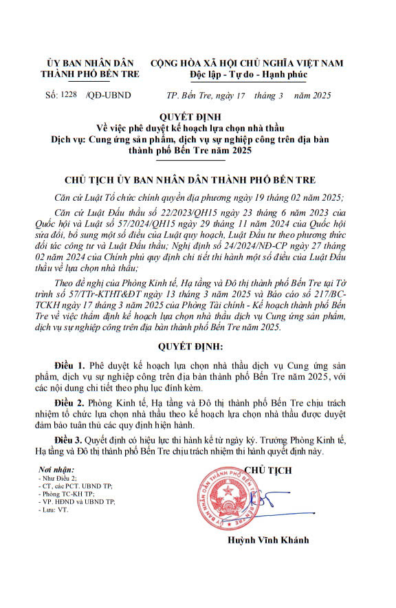 Ben Tre tim nha cung cap Dich vu Cung ung san pham hon 84 ty
