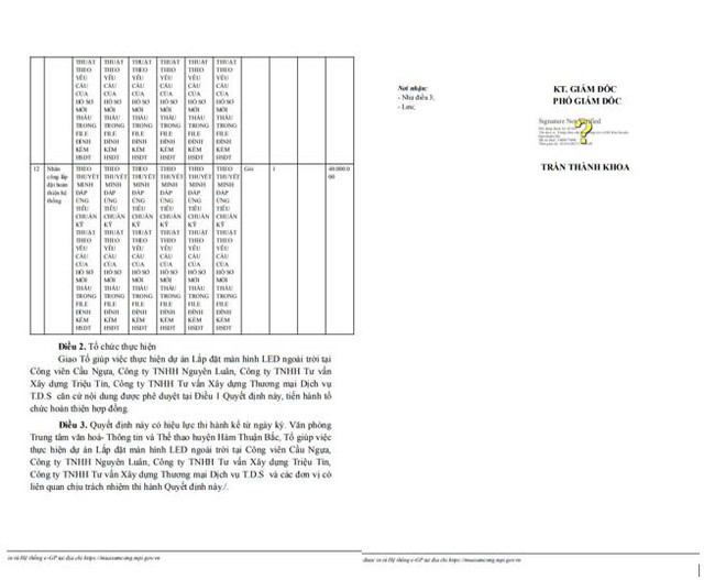 Bình Thuận: Nguyên Luân trúng gói lắp đặt màn hình Led tại Công viên Cầu Ngựa - Hình 2 Binh Thuan: Nguyen Luan trung goi lap dat man hinh Led tai Cong vien Cau Ngua-Hinh-2