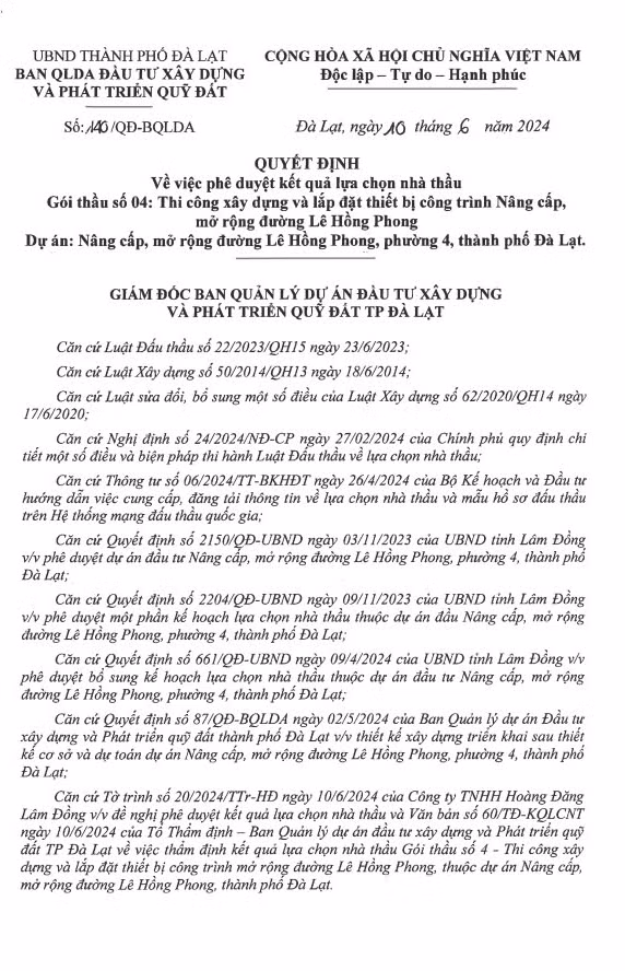 Lam Dong: Danh tinh doanh nghiep trung goi thau lam duong Ton That Tung-Hinh-5