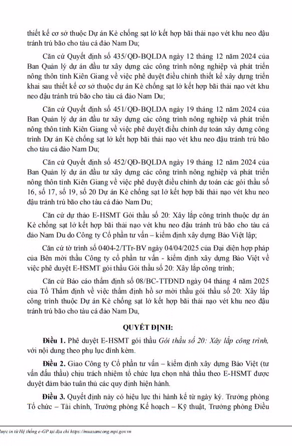 Kien Giang: Tim nha thau xay lap Cang ca dao Nam Du 386 ty-Hinh-2