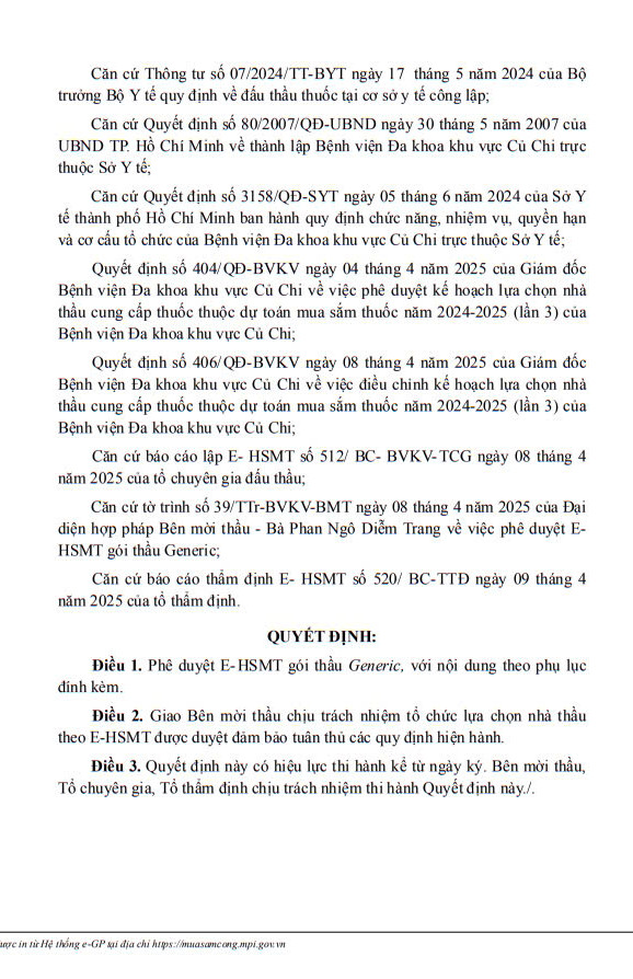 BV Da khoa Cu Chi tim nha thau cung cap thuoc, hoa chat-Hinh-2