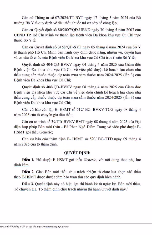 BV Da khoa Cu Chi tim nha thau cung cap thuoc, hoa chat-Hinh-2