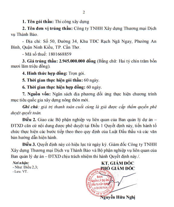 Cty Thanh Bao mot ngay trung 2 goi thau xay lap tai Chau Thanh Hau Giang-Hinh-8