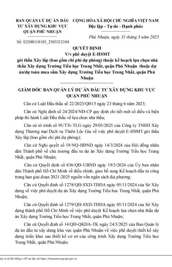 TPHCM: Dau tu 68 ty xay dung Truong Tieu hoc Trung Nhat Phu Nhuan