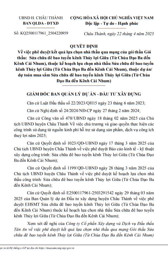 Cty Thanh Bao mot ngay trung 2 goi thau xay lap tai Chau Thanh Hau Giang-Hinh-4