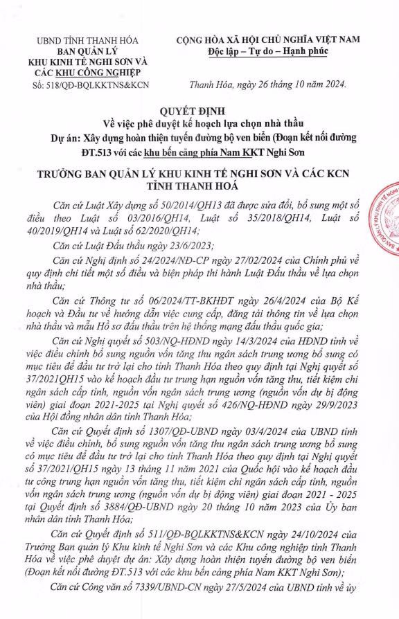 Thanh Hoa: Dau tu 259 ty dong xay dung tuyen duong bo ven bien