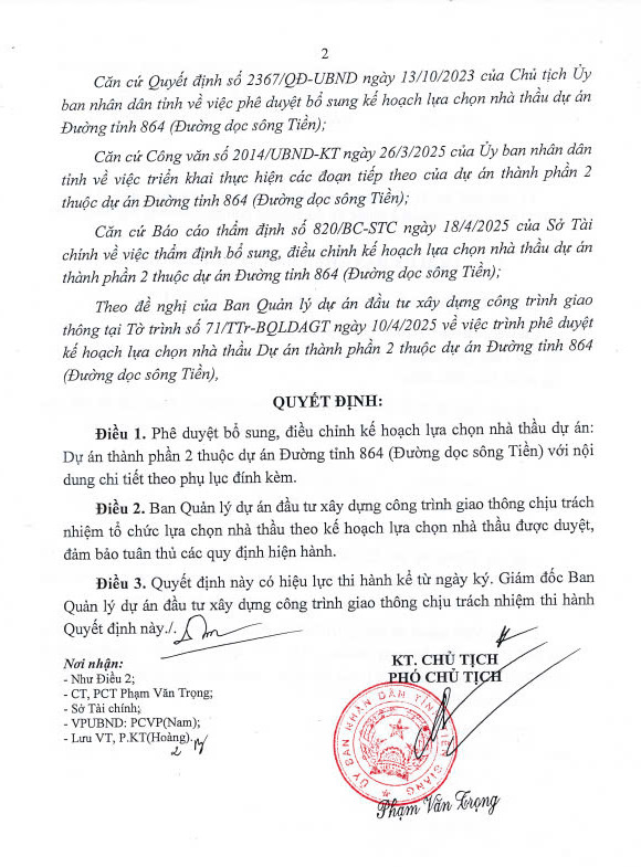 Tien Giang tiep tuc moi thau 2 goi xay lap DA Duong tinh 864-Hinh-2