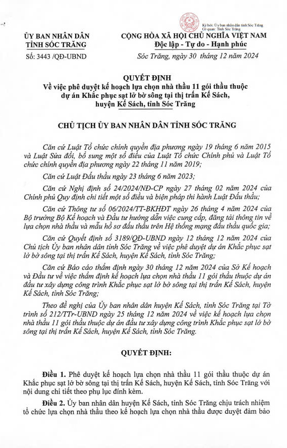Sóc Trăng: Ai sẽ thực hiện khắc phục sạt lở bờ sông tại Kế Sách? Soc Trang: Ai se thuc hien khac phuc sat lo bo song tai Ke Sach?