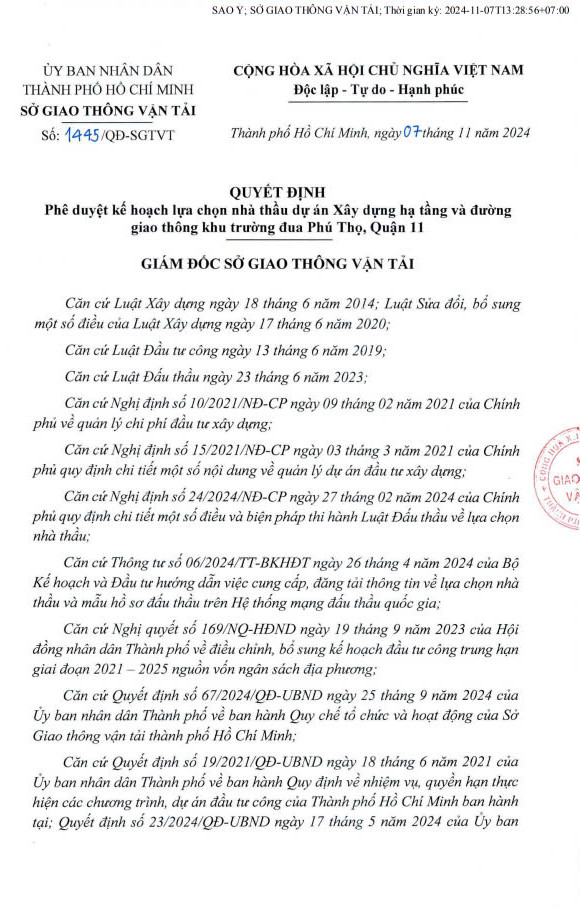 Nhà thầu nào sẽ xây dựng hạ tầng Khu trường đua Phú Thọ? Nha thau nao se xay dung ha tang Khu truong dua Phu Tho?