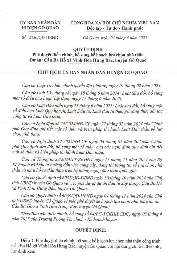 Kiên Giang: Đầu tư xây dựng Cầu Ba Hồ hơn 149 tỷ đồng Kien Giang: Dau tu xay dung Cau Ba Ho hon 149 ty dong