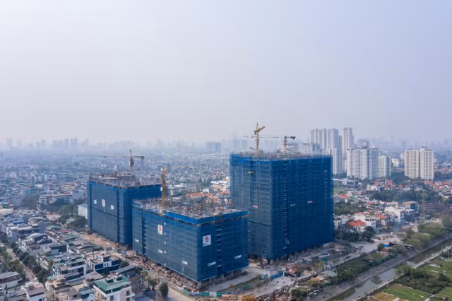 Hanoi Melody Residences - du an vua nhan so do toan khu xay den dau?
